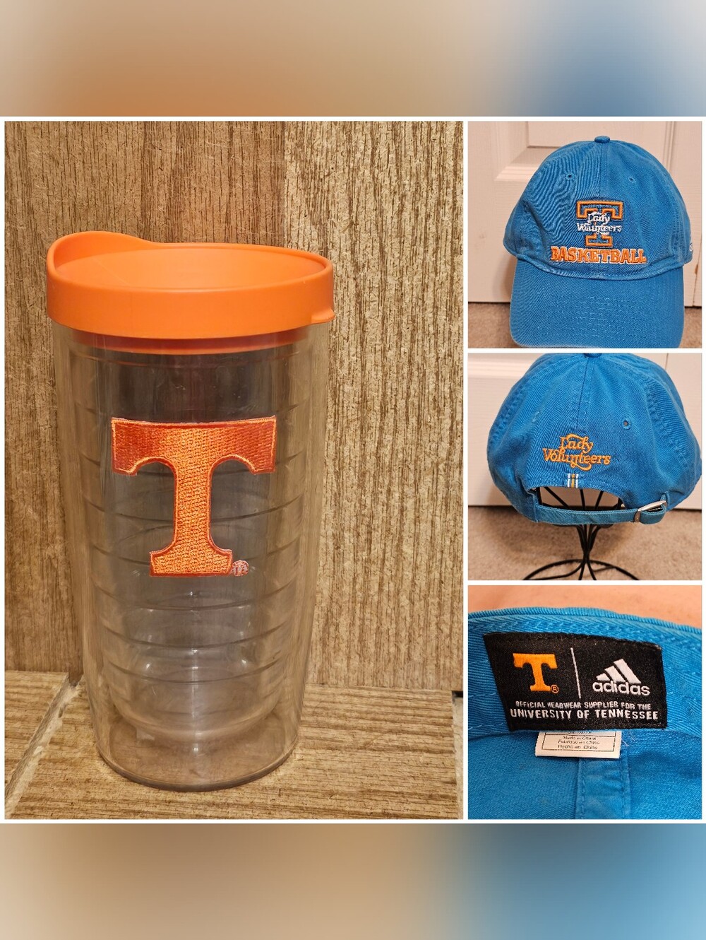 Tennessee Tervis Cup & Lady Vols Basketball Adidas Hat Bundle
